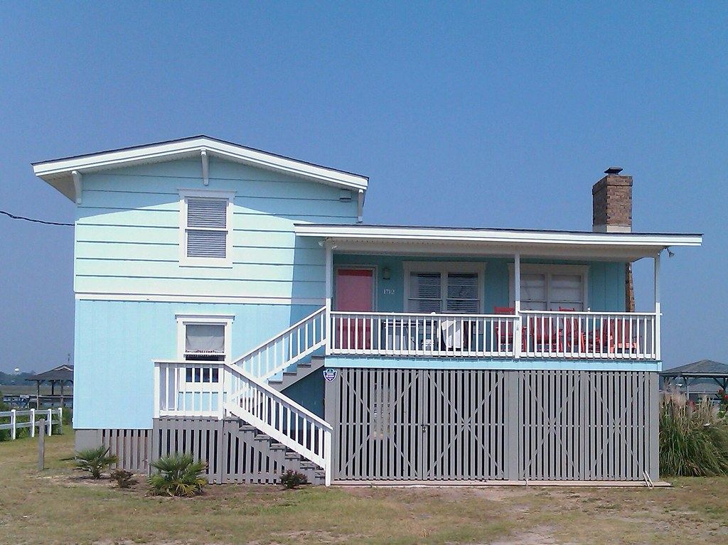 The exterior of a house mid-repair